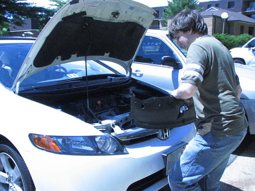 Removing the grille cover