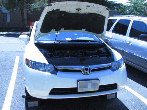 Bumper and grille reinstalled