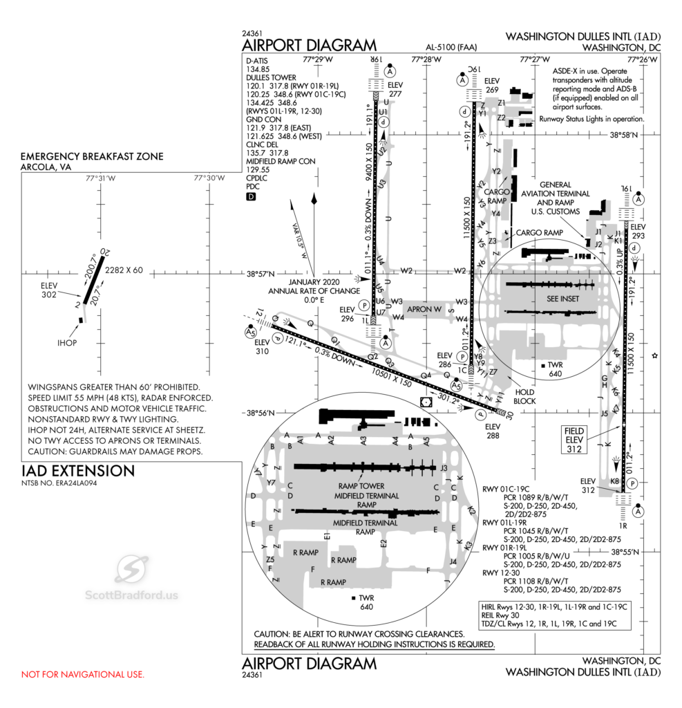 IAD Airport Diagram (With Extension)